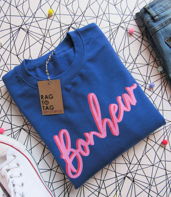 Womens Bonheur (happiness) sweatshirt -XXXL