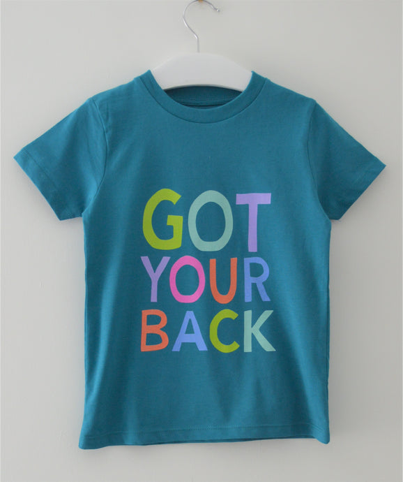 Kids 'Got your back' statement T shirt -5-6yrs