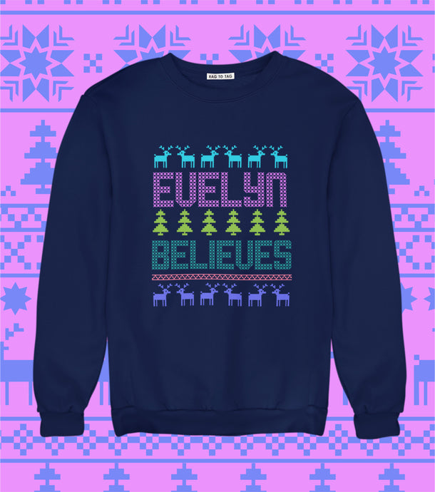 Kids personalised Christmas Sweatshirt