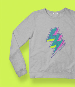 Kids Lightning bolt sweatshirt, option to personalise